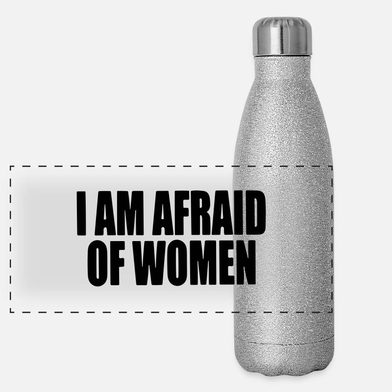 J'ai peur des femmes. Gourde isotherme panoramique pailletée 500 ml