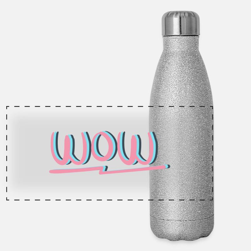 WOW Clothing & Accessories Panoramic Glitter Thermal Bottle 500 ml