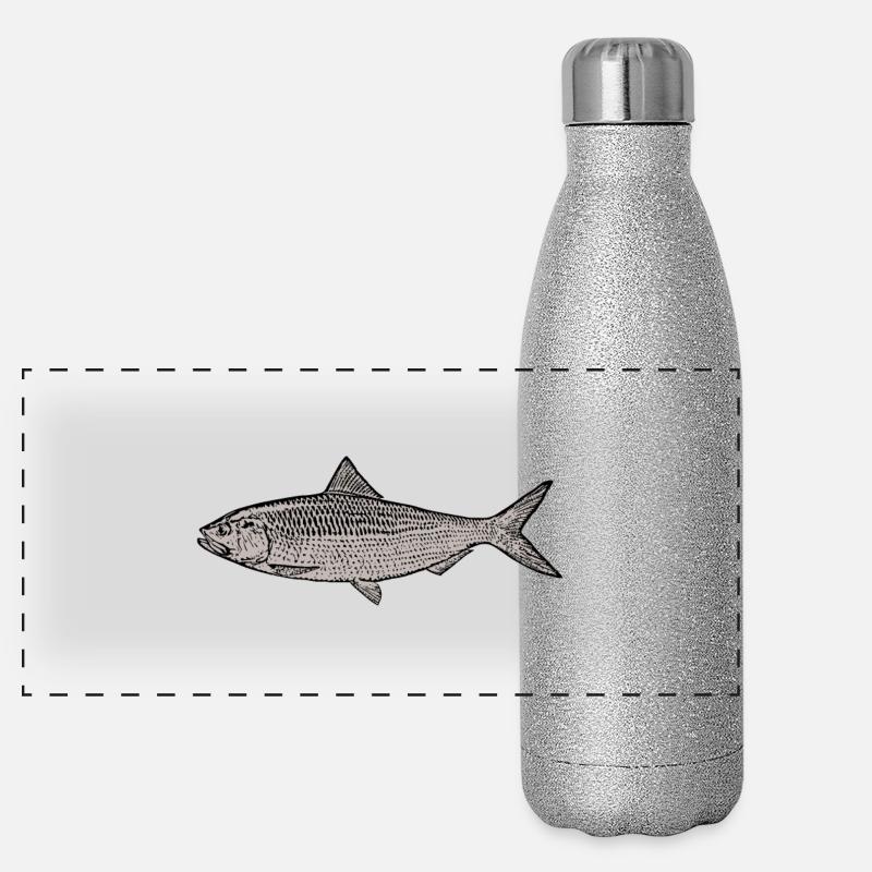 poisson Gourde isotherme panoramique pailletée 500 ml