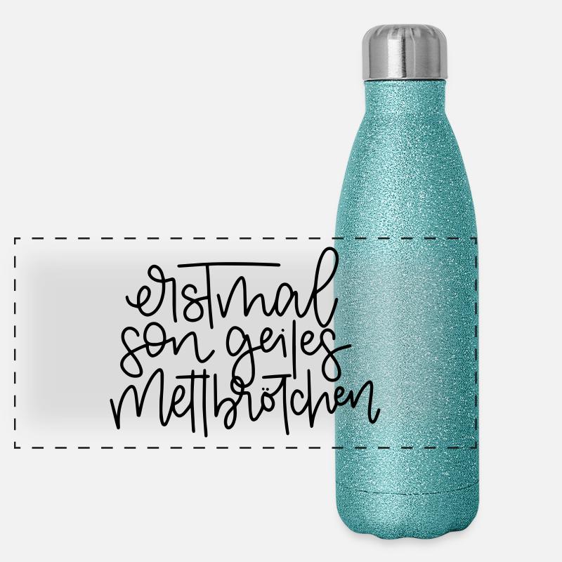 Premier fils geiles Mettbrötchen Gourde isotherme panoramique pailletée 500 ml