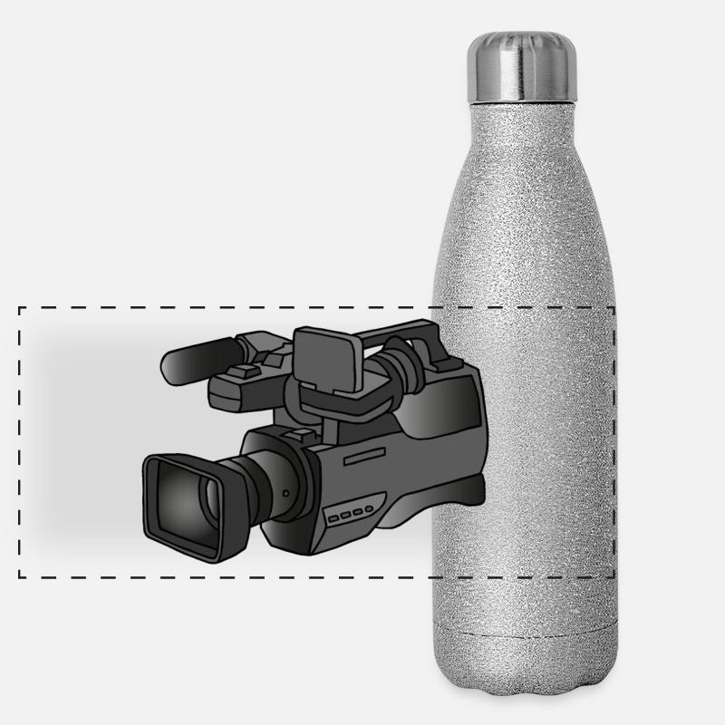 Caméra vidéo Gourde isotherme panoramique pailletée 500 ml