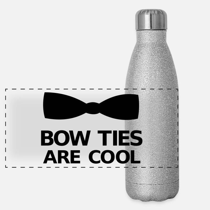 Bow Ties Are Cool Panorama Glitzer Isolierflasche 500 ml