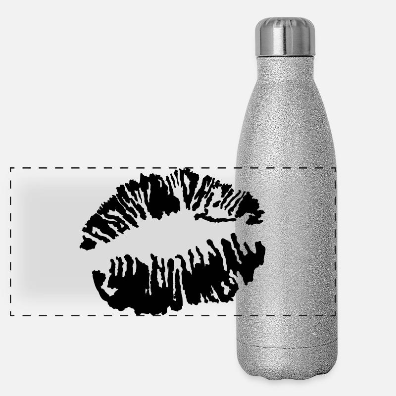 Kußmund Panorama Glitzer Isolierflasche 500 ml