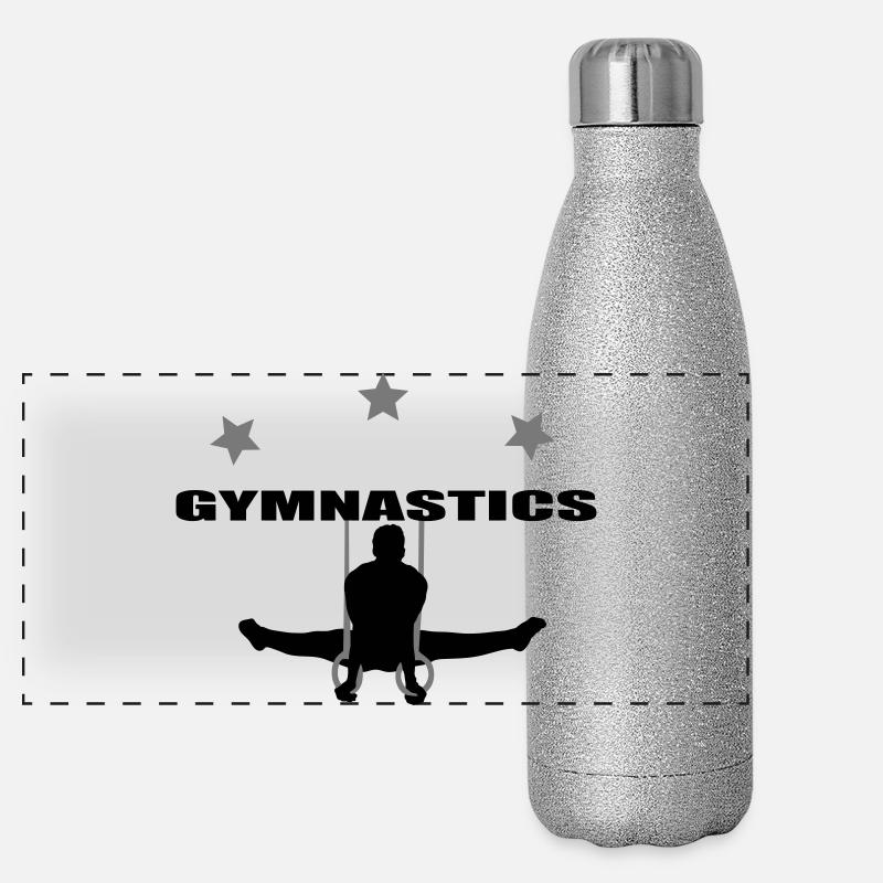 gymnastics men Panoramic Glitter Thermal Bottle 500 ml