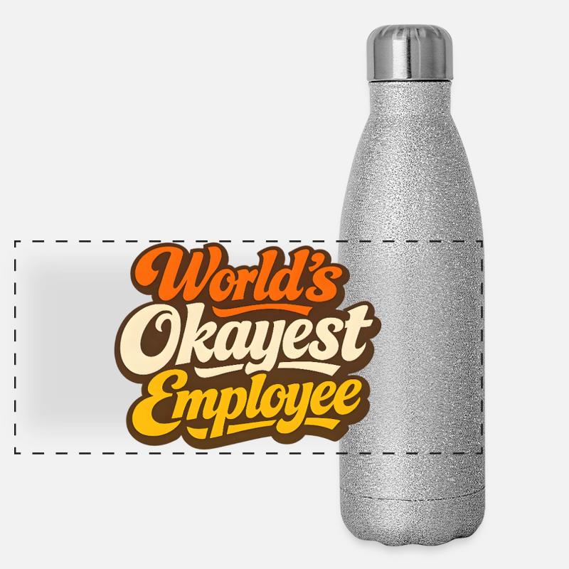 L’employé le plus correct du monde Gourde isotherme panoramique pailletée 500 ml