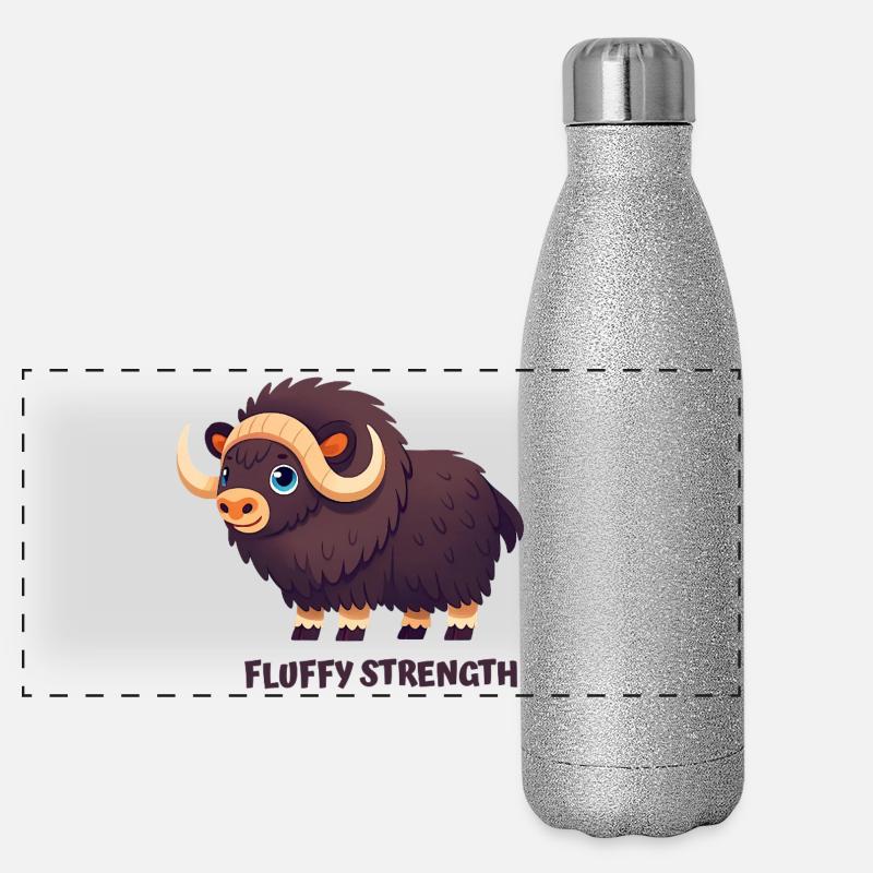 Musc, force duveteuse Gourde isotherme panoramique pailletée 500 ml