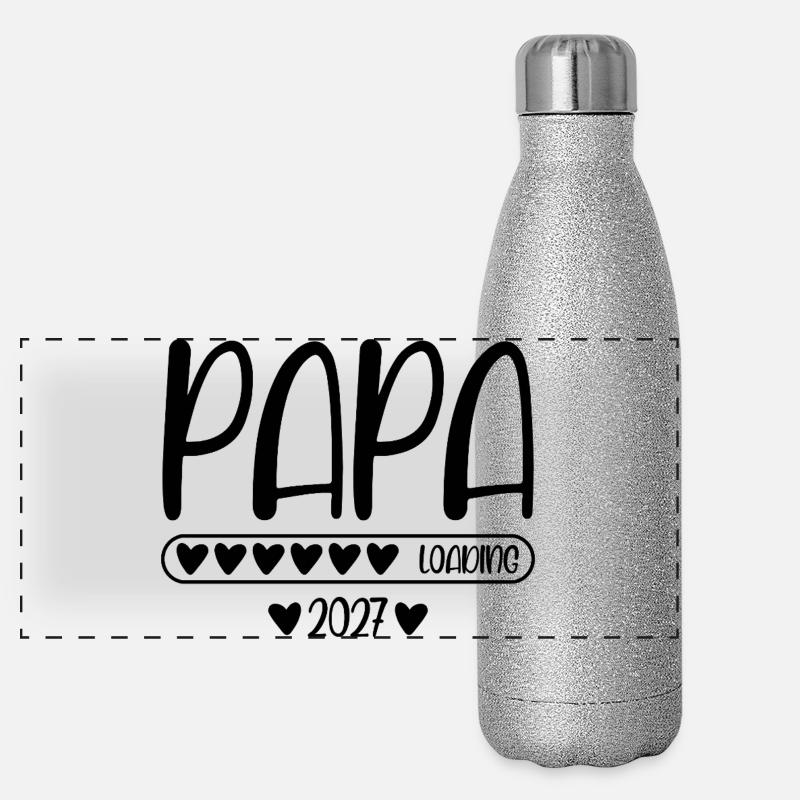 Papa 2027 loading Panorama Glitzer Isolierflasche 500 ml