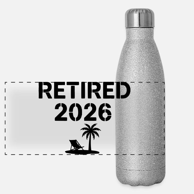 Retired 2026 Pension Palm Beach Panoramic Glitter Thermal Bottle 500 ml