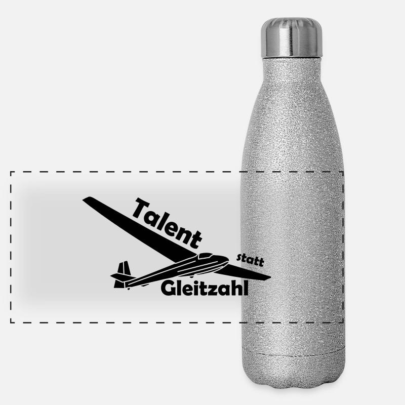 talentstattgleitzahl ka8 Panorama Glitzer Isolierflasche 500 ml
