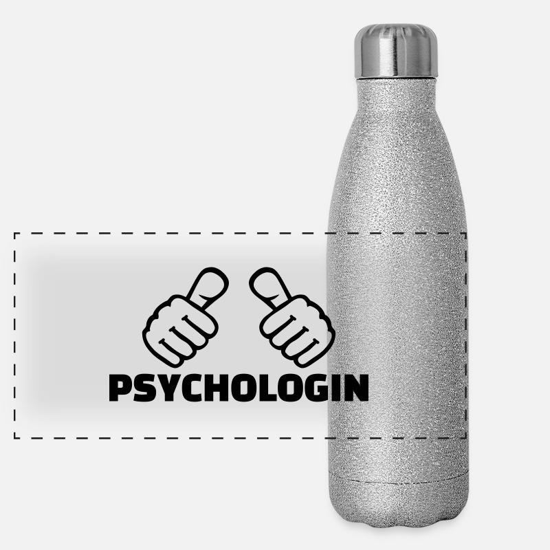 Psychologin Panorama Glitzer Isolierflasche 500 ml