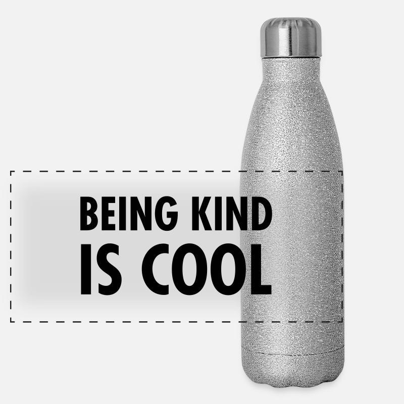 Being Kind Is Cool Gourde isotherme panoramique pailletée 500 ml