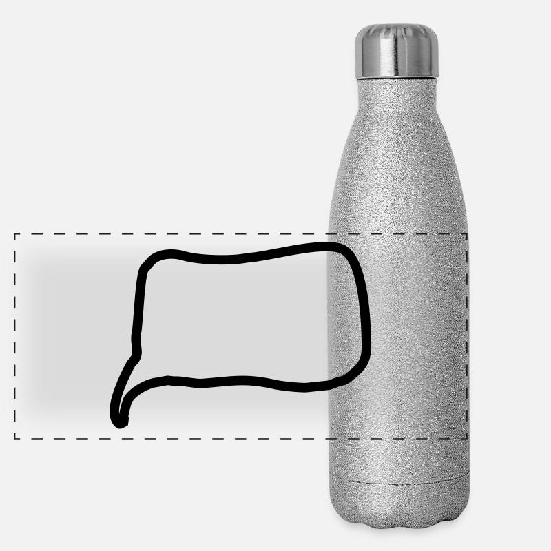 ligne de bulle de la parole Gourde isotherme panoramique pailletée 500 ml