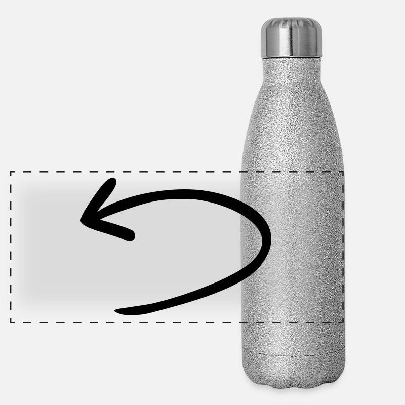 Arrow back reversed Panoramic Glitter Thermal Bottle 500 ml