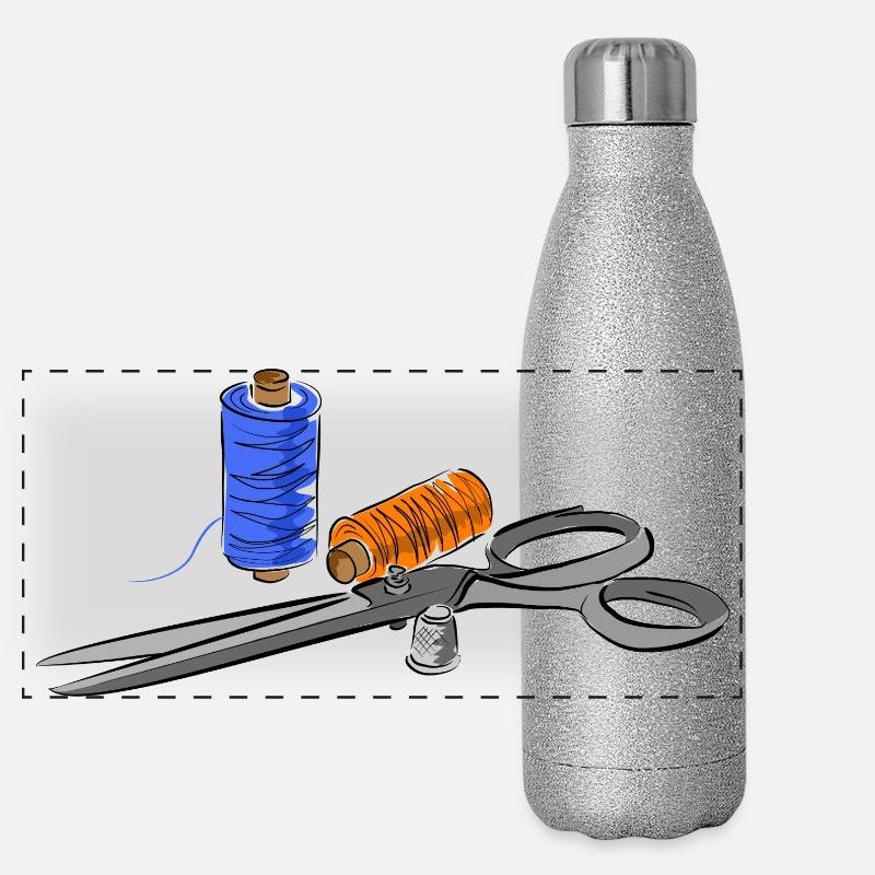 couteaux Gourde isotherme panoramique pailletée 500 ml