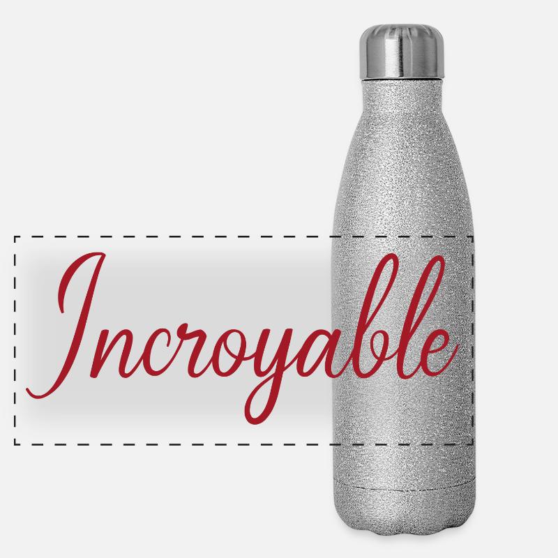 Incroyable Gourde isotherme panoramique pailletée 500 ml
