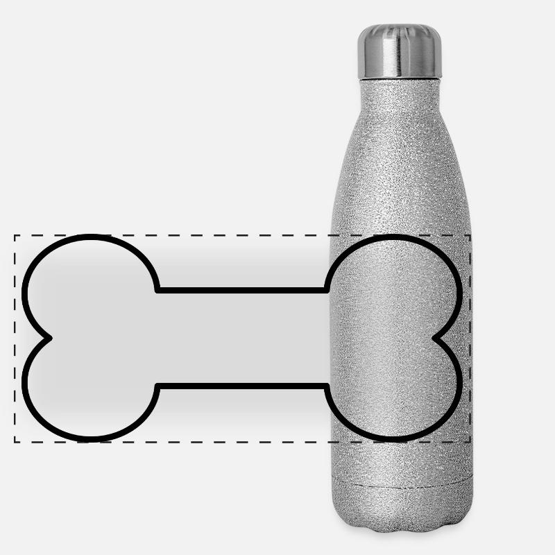 Os de chien Gourde isotherme panoramique pailletée 500 ml