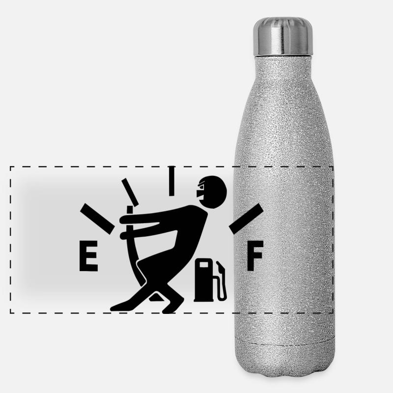 Indicateur de carburant vide Gourde isotherme panoramique pailletée 500 ml