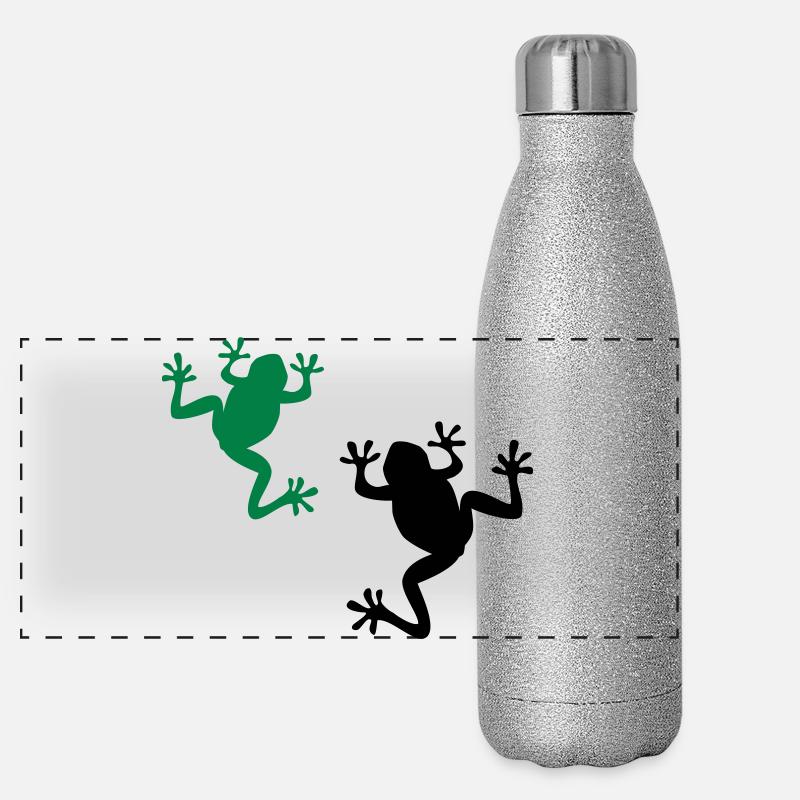 grenouille Gourde isotherme panoramique pailletée 500 ml