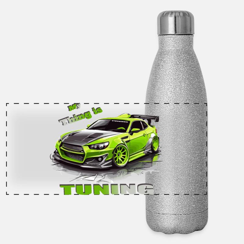 Tuning Voiture Gourde isotherme panoramique pailletée 500 ml