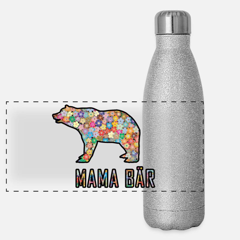 Mama Bär Panorama Glitzer Isolierflasche 500 ml