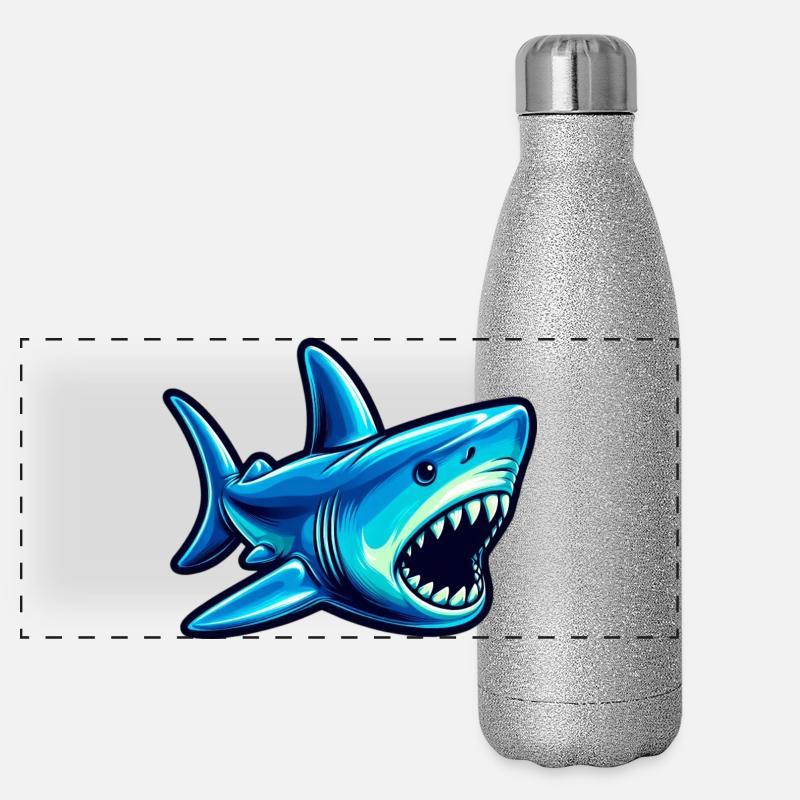 Shark Panoramic Glitter Thermal Bottle 500 ml