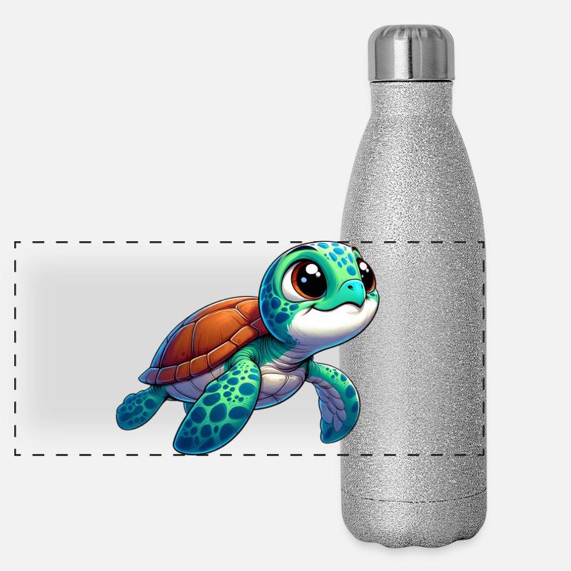 Turtle Panoramic Glitter Thermal Bottle 500 ml