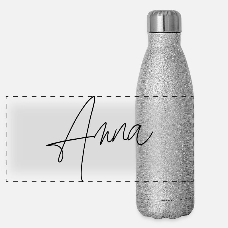 anna / handschrift design Panorama Glitzer Isolierflasche 500 ml