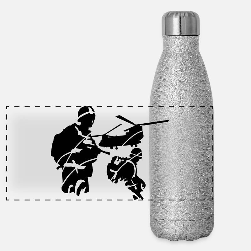 army Panoramic Glitter Thermal Bottle 500 ml
