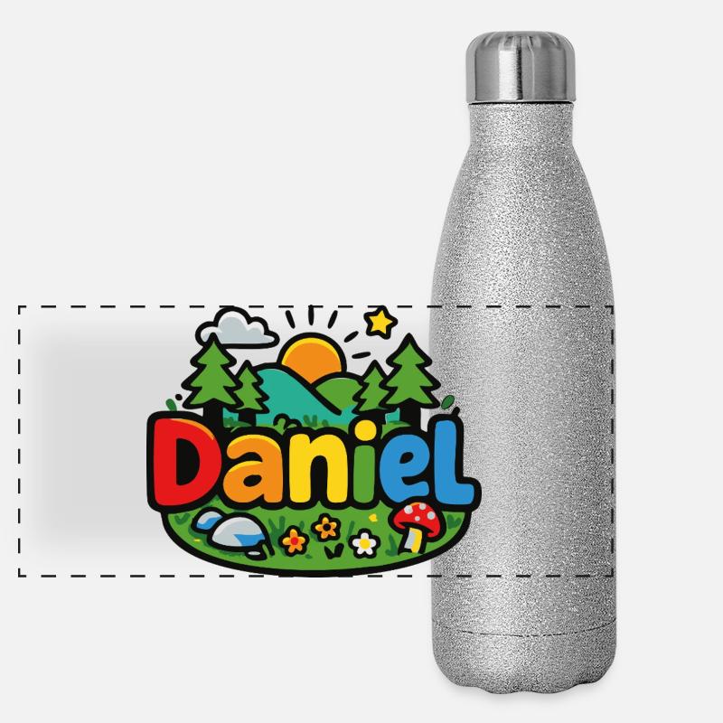 Daniel Panorama Glitzer Isolierflasche 500 ml