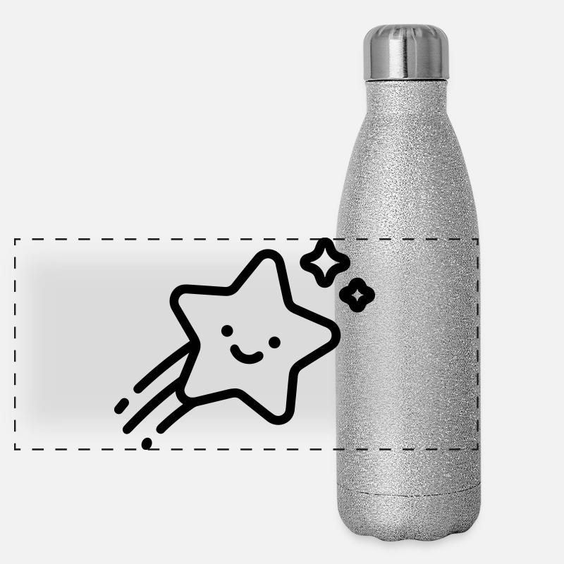 shooting star Panoramic Glitter Thermal Bottle 500 ml