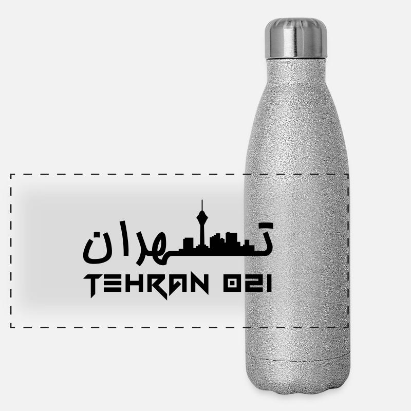 Tehran 021 Panorama Glitzer Isolierflasche 500 ml