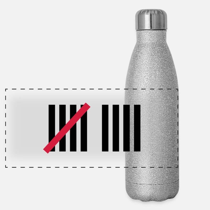 9 . Geburtstag Panorama Glitzer Isolierflasche 500 ml
