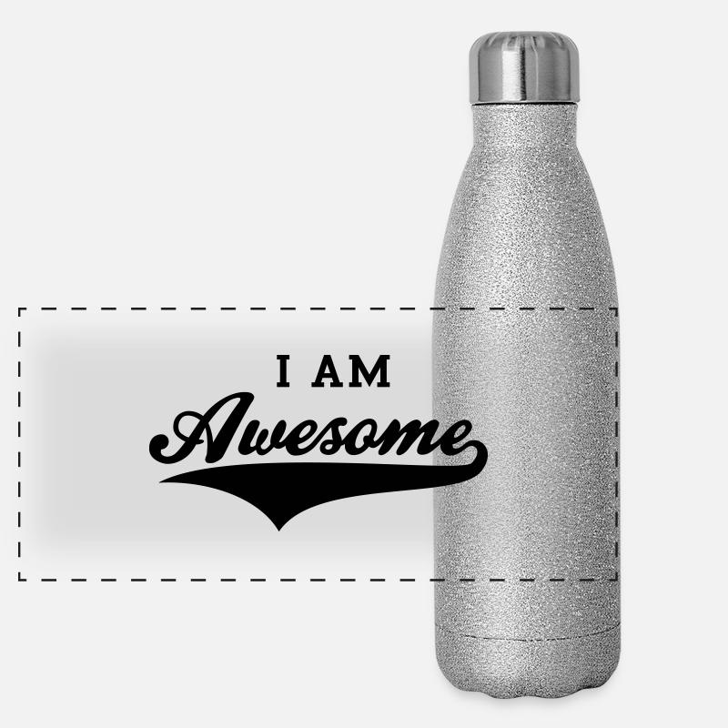 I AM Awesome Panoramic Glitter Thermal Bottle 500 ml