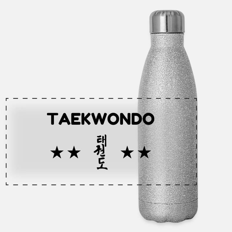 Taekwondo Taekwondoin Tae-Kwon-Do Tae Kwon Do Panoramic Glitter Thermal Bottle 500 ml
