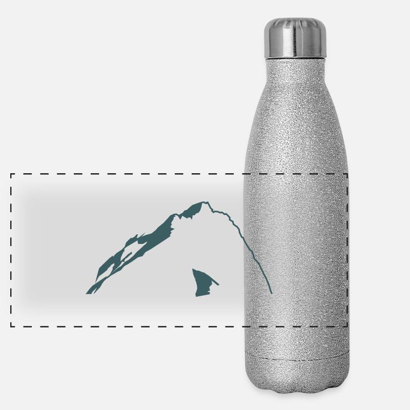 Zugspitze Panorama Glitzer Isolierflasche 500 ml