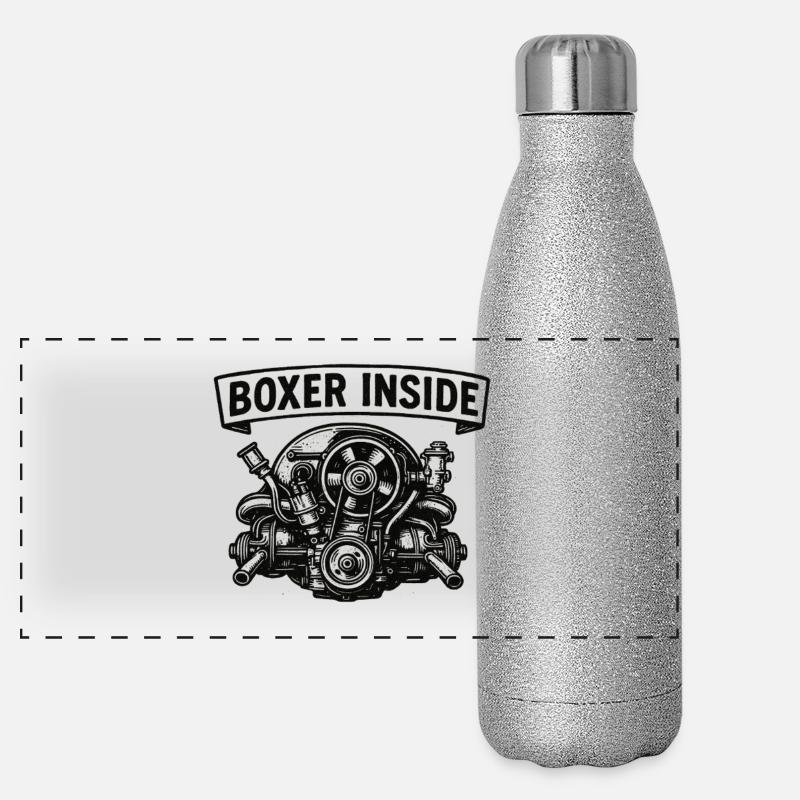 Boxer à l’intérieur Gourde isotherme panoramique pailletée 500 ml
