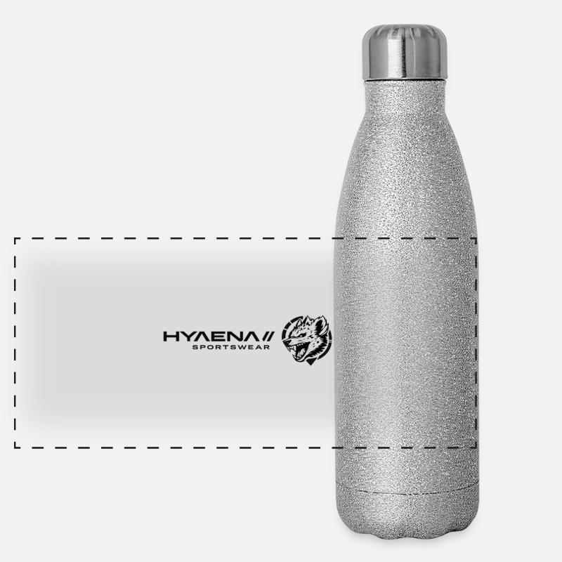Hyaena Logo Version 4 by TF Panorama Glitzer Isolierflasche 500 ml