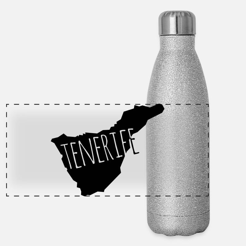 Tenerife Panorama Glitzer Isolierflasche 500 ml