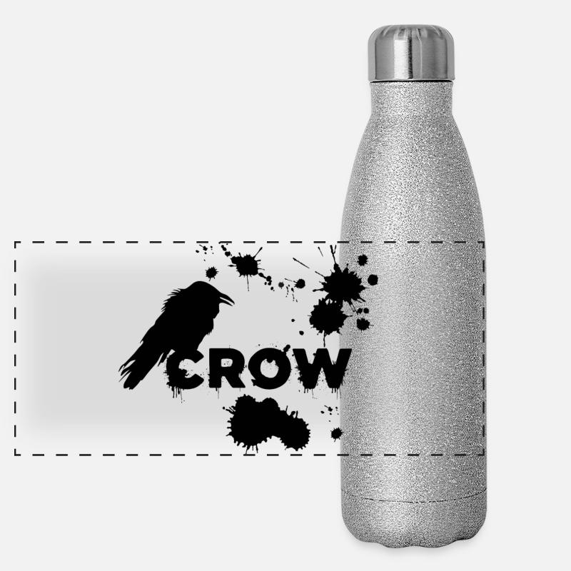 Le corbeau noir Gourde isotherme panoramique pailletée 500 ml