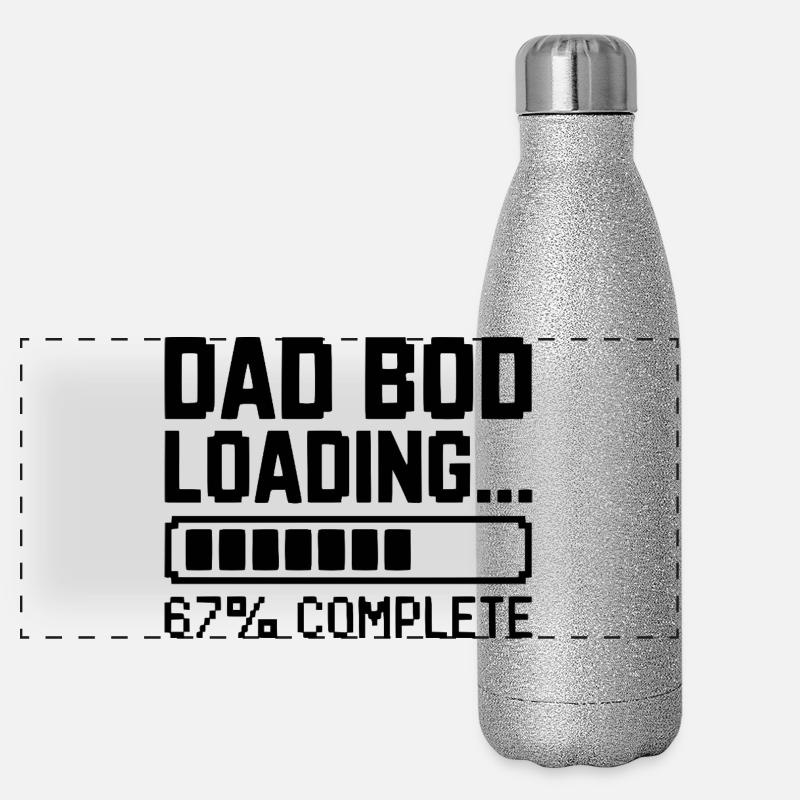 Papa Bod Loading Panorama Glitzer Isolierflasche 500 ml