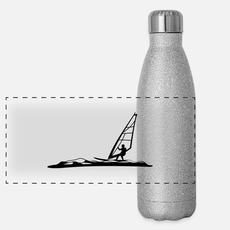 Surfer Panorama Glitzer Isolierflasche 500 ml