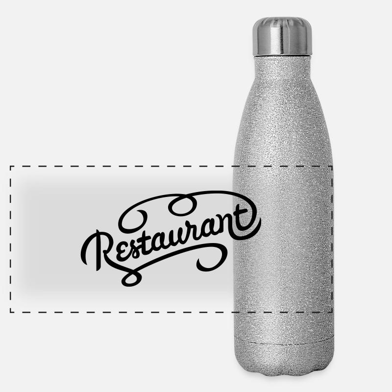 restaurant Panorama Glitzer Isolierflasche 500 ml
