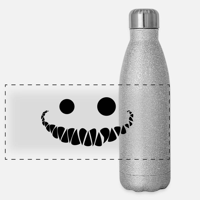 Monstre : Sourire qui fait peur Gourde isotherme panoramique pailletée 500 ml
