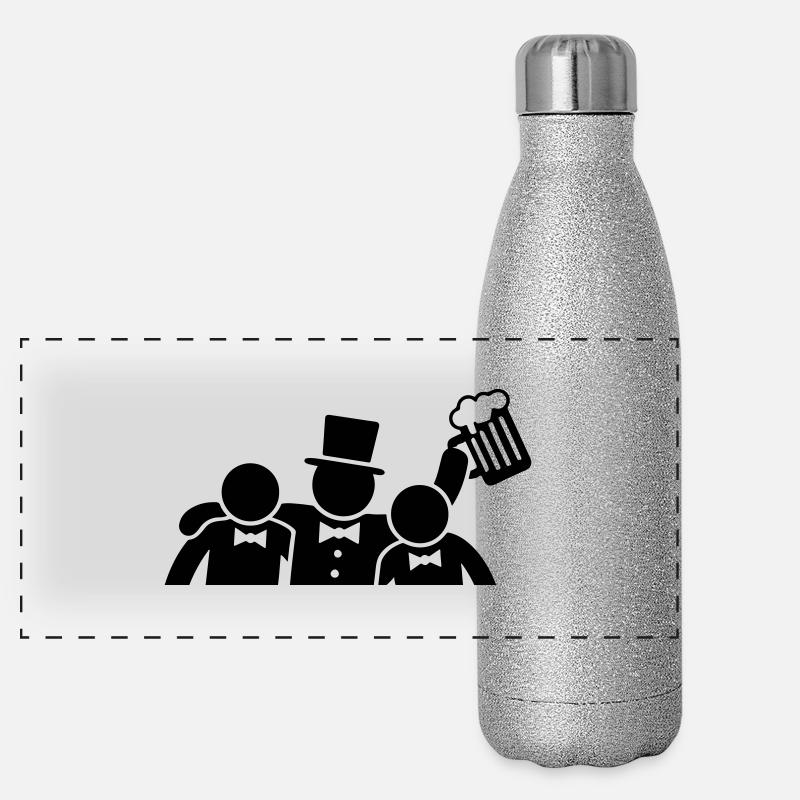 Bachelor Party Group Bachelor Party Panoramic Glitter Thermal Bottle 500 ml