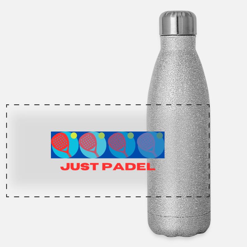 Just Hide Padel Panoramic Glitter Thermal Bottle 500 ml