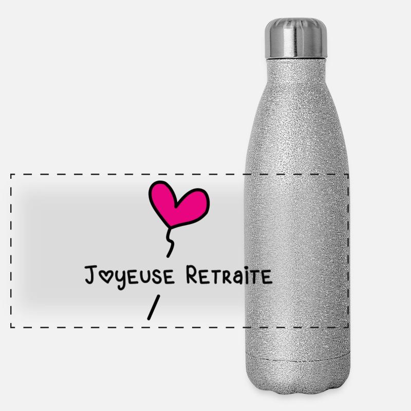 JOYEUSE RETRAITE Gourde isotherme panoramique pailletée 500 ml