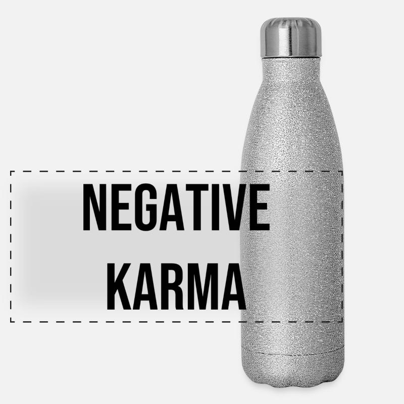 Negative Karma Panorama Glitzer Isolierflasche 500 ml