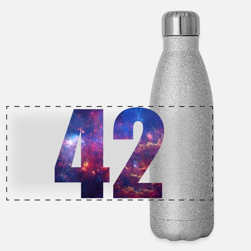 42 Panorama Glitzer Isolierflasche 500 ml