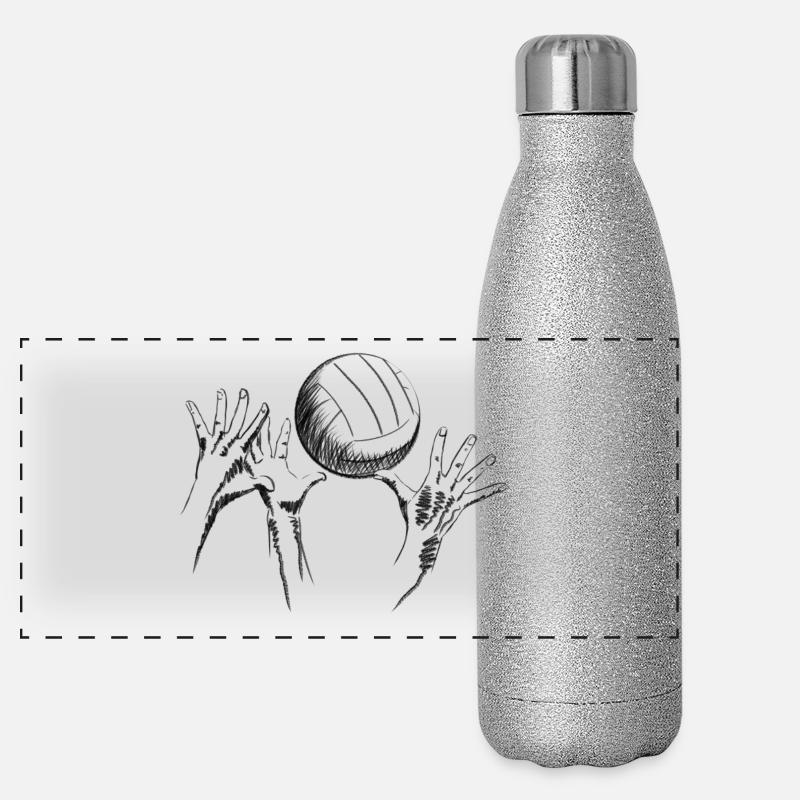 volleyball Gourde isotherme panoramique pailletée 500 ml