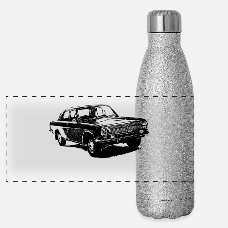 Wolga GAZ 24 Panorama Glitzer Isolierflasche 500 ml